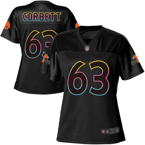 Game Women's Austin Corbett Black Jersey - #63 Football Cleveland Browns Fashion
