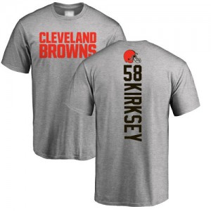 Christian Kirksey Ash Backer - #58 Football Cleveland Browns T-Shirt