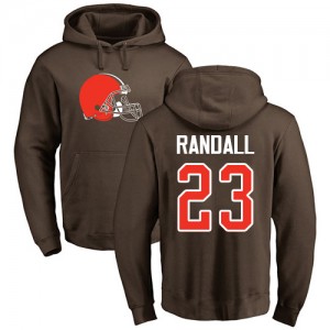 Damarious Randall Brown Name & Number Logo - #23 Football Cleveland Browns Pullover Hoodie