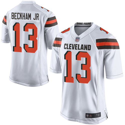 Game Women's Odell Beckham Jr. White Road Jersey - #13 Football Cleveland Browns