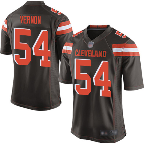 Game Men's Olivier Vernon Brown Home Jersey - #54 Football Cleveland Browns